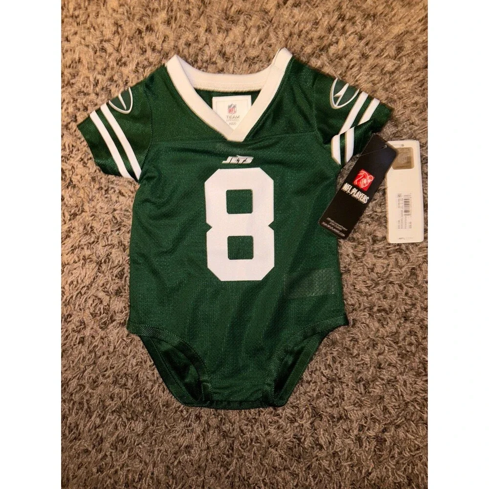 Aaron Rodgers NY Jets #8 Onesie Official NFL Jersey for Baby 3/6 Months NWT